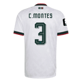 Mexico C. MONTES #3 Away World Cup 2026 Jersey White Men's