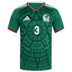 Mexico C. MONTES #3 Home World Cup 2026 Jersey Green Men's