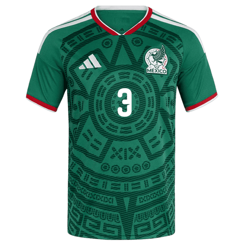Mexico C. MONTES #3 Home World Cup 2026 Jersey Green Men's