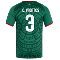 Mexico C. MONTES #3 Home World Cup 2026 Jersey Green Men's