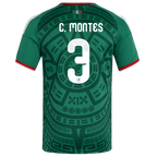 Mexico C. MONTES #3 Home World Cup 2026 Jersey Green Men's