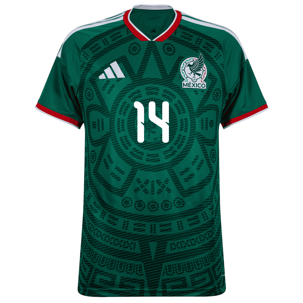 Mexico CHICHARITO #14 Home World Cup 2026 Jersey Green Men's