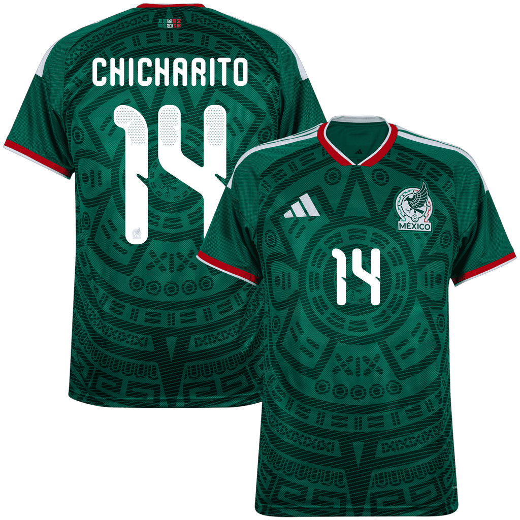Mexico CHICHARITO #14 Home World Cup 2026 Jersey Green Men's