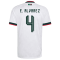 Mexico E. ALVAREZ #4 Away World Cup 2026 Jersey White Men's