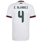 Mexico E. ALVAREZ #4 Away World Cup 2026 Jersey White Men's
