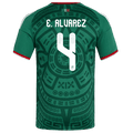 Mexico E. ALVAREZ #4 Home World Cup 2026 Jersey Green Men's