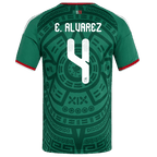Mexico E. ALVAREZ #4 Home World Cup 2026 Jersey Green Men's