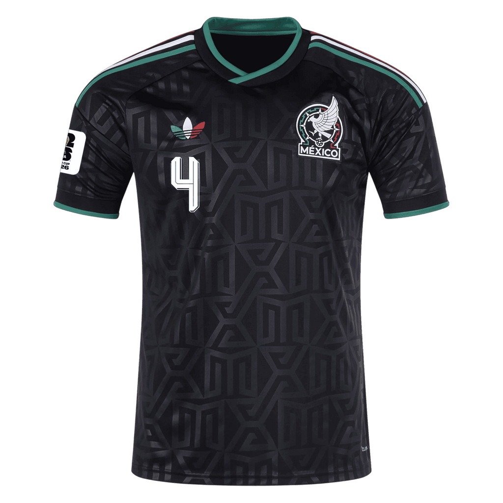 Mexico E. ALVAREZ #4 Third World Cup 2026 Jersey Black Men's
