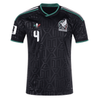 Mexico E. ALVAREZ #4 Third World Cup 2026 Jersey Black Men's