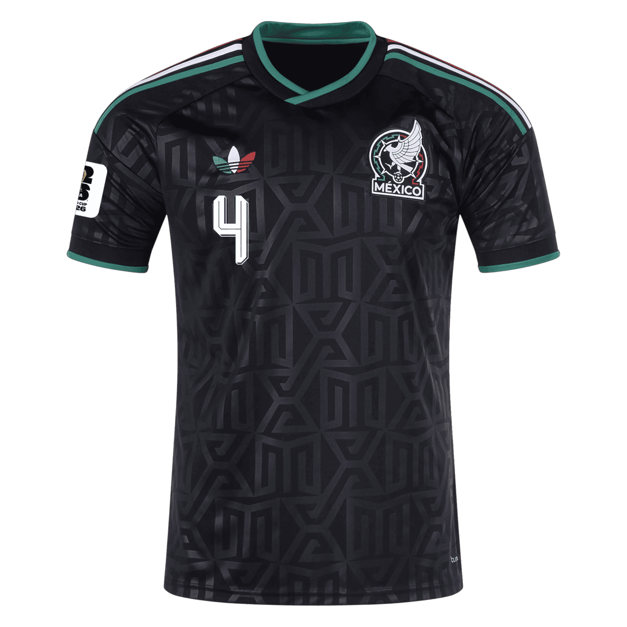 Mexico E. ALVAREZ #4 Third World Cup 2026 Jersey Black Men's