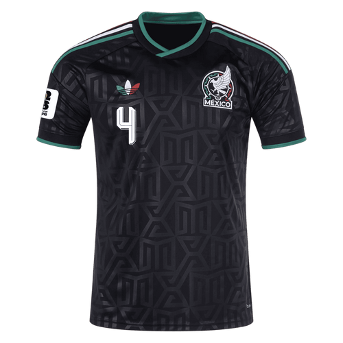 Mexico E. ALVAREZ #4 Third World Cup 2026 Jersey Black Men's