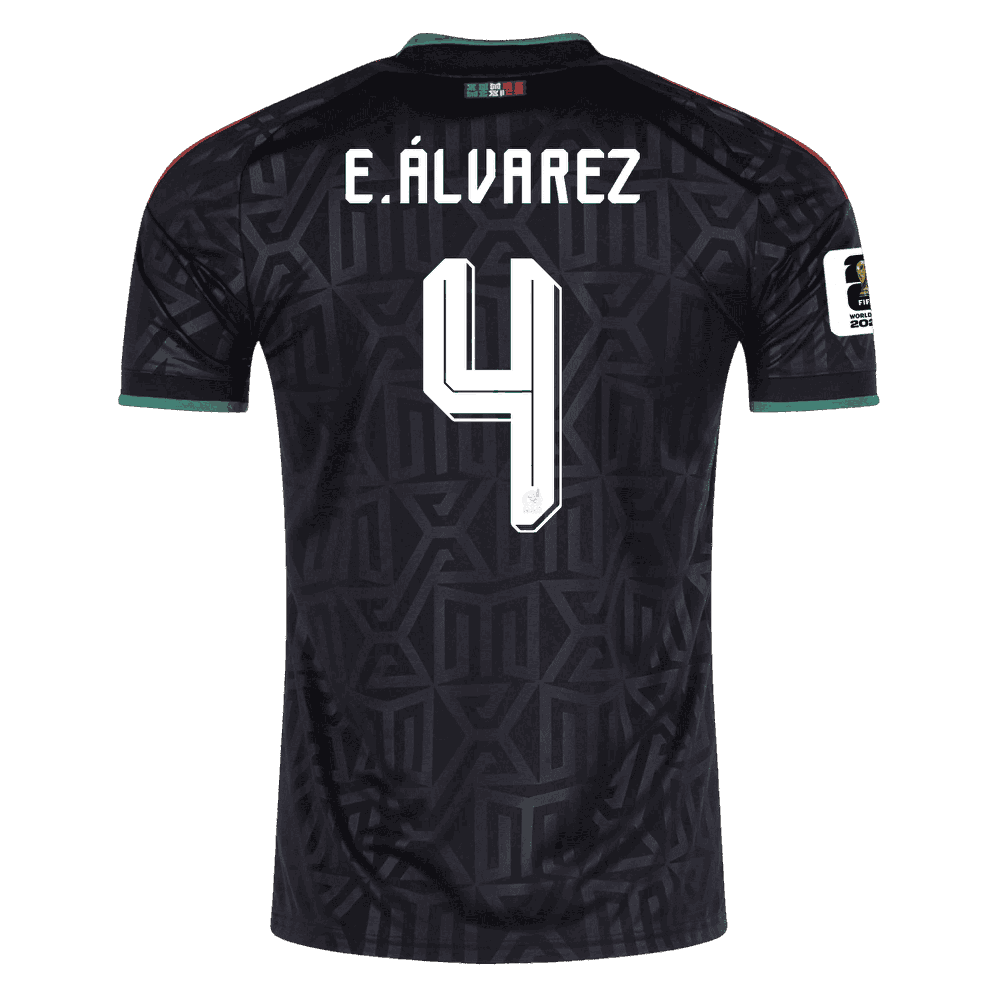 Mexico E. ALVAREZ #4 Third World Cup 2026 Jersey Black Men's