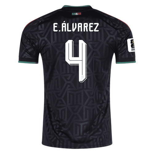 Mexico E. ALVAREZ #4 Third World Cup 2026 Jersey Black Men's