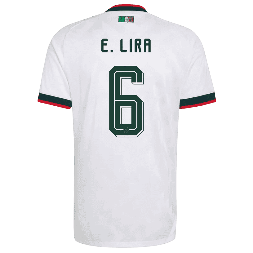 Mexico E. LIRA #6 Away World Cup 2026 Jersey White Men's