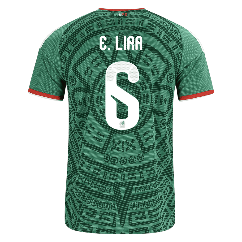 Mexico E. LIRA #6 Home World Cup 2026 Jersey Green Men's