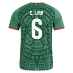 Mexico E. LIRA #6 Home World Cup 2026 Jersey Green Men's