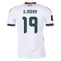 Mexico G. MORA #19 Away World Cup 2026 Jersey White Men's