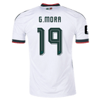 Mexico G. MORA #19 Away World Cup 2026 Jersey White Men's