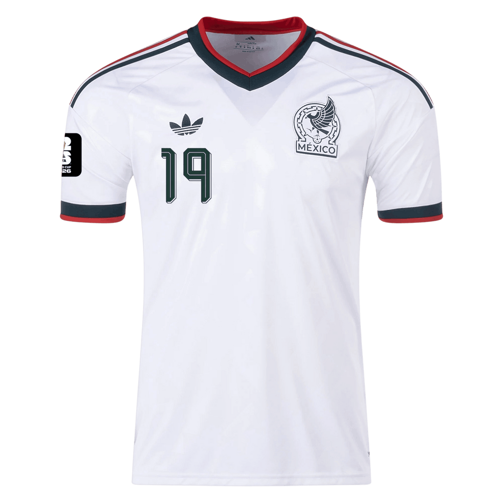 Mexico G. MORA #19 Away World Cup 2026 Jersey White Men's