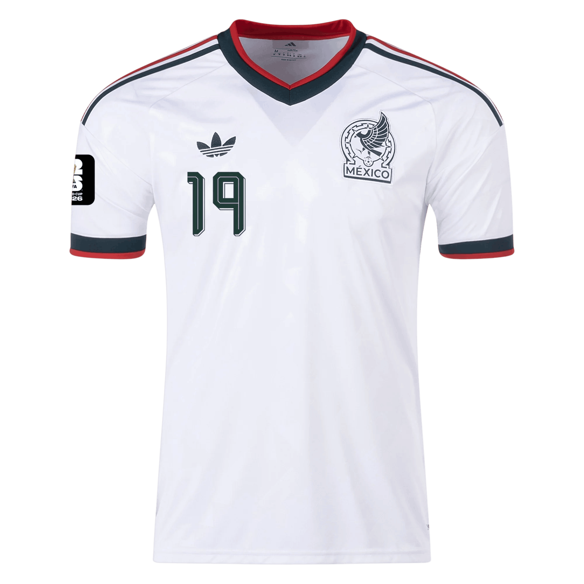 Mexico G. MORA #19 Away World Cup 2026 Jersey White Men's
