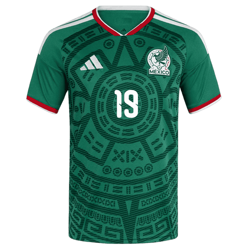 Mexico G. MORA #19 Home World Cup 2026 Jersey Green Men's