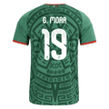 Mexico G. MORA #19 Home World Cup 2026 Jersey Green Men's