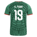 Mexico G. MORA #19 Home World Cup 2026 Jersey Green Men's