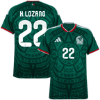 Mexico H.LOZANO #22 Home World Cup 2026 Jersey Green Men's