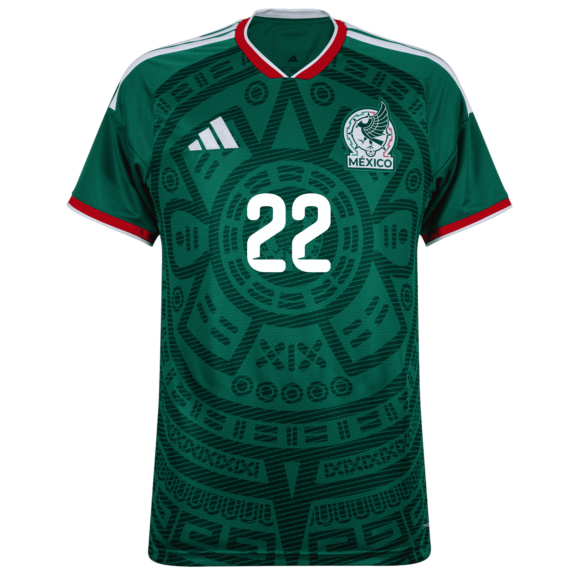 Mexico H.LOZANO #22 Home World Cup 2026 Jersey Green Men's