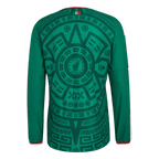 Mexico Home World Cup 2026 Long Sleeve Jersey Player's Version Green Men's