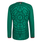 Mexico Home World Cup 2026 Long Sleeve Jersey Player's Version Green Men's