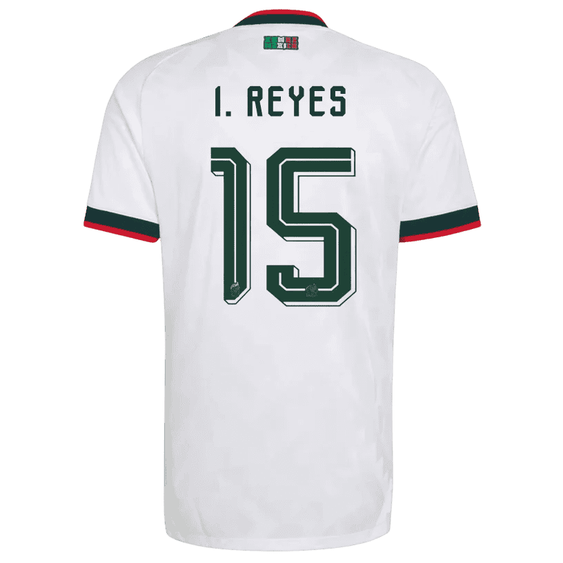 Mexico I. REYES #15 Away World Cup 2026 Jersey White Men's