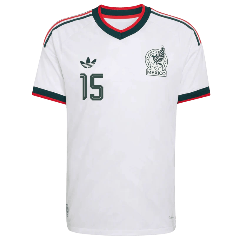Mexico I. REYES #15 Away World Cup 2026 Jersey White Men's