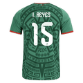 Mexico I. REYES #15 Home World Cup 2026 Jersey Green Men's