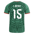 Mexico I. REYES #15 Home World Cup 2026 Jersey Green Men's