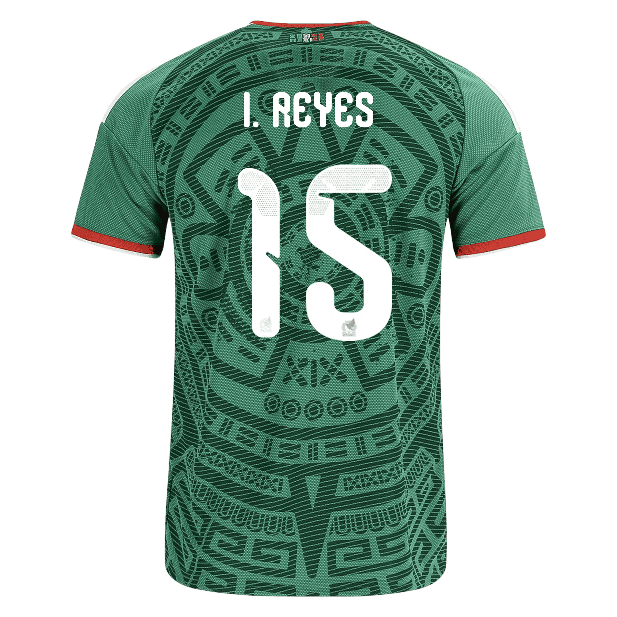 Mexico I. REYES #15 Home World Cup 2026 Jersey Green Men's