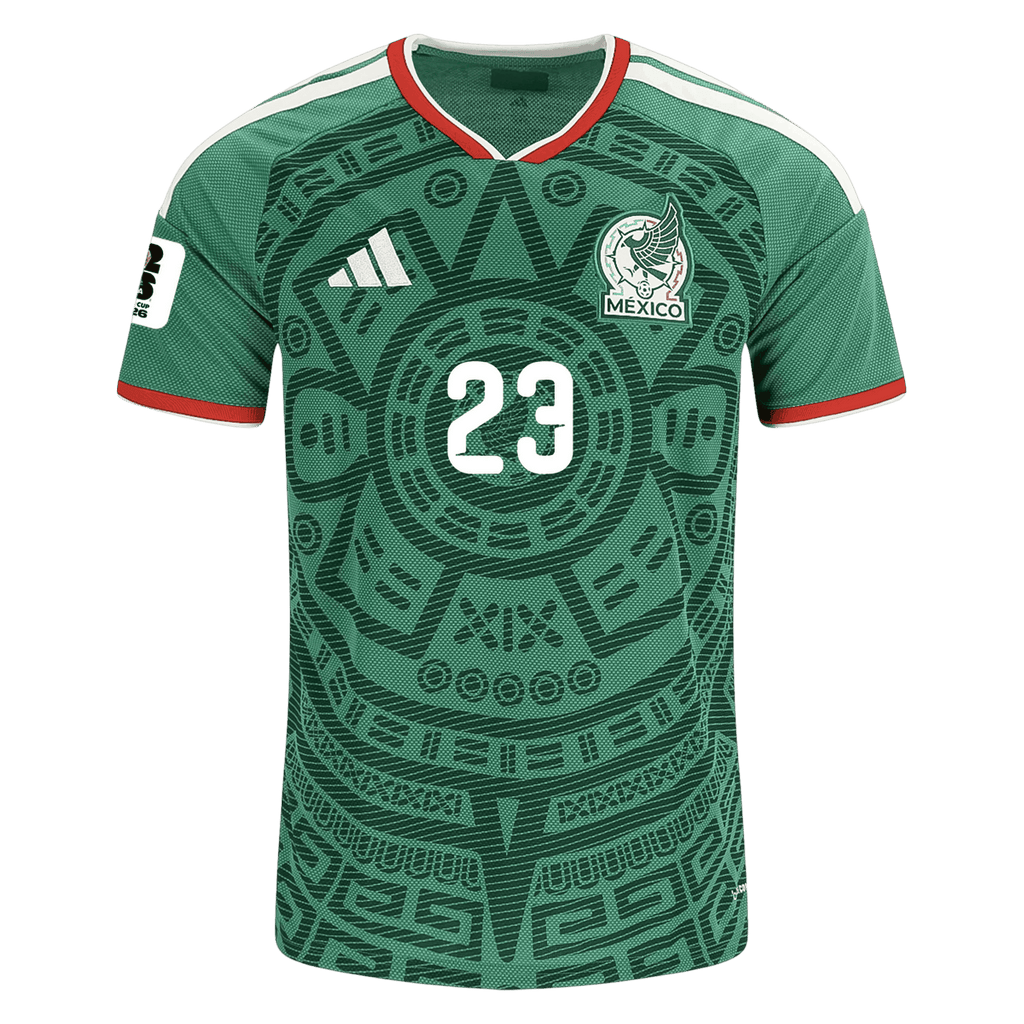 Mexico J. GALLARDO #23 Home World Cup 2026 Jersey Green Men's