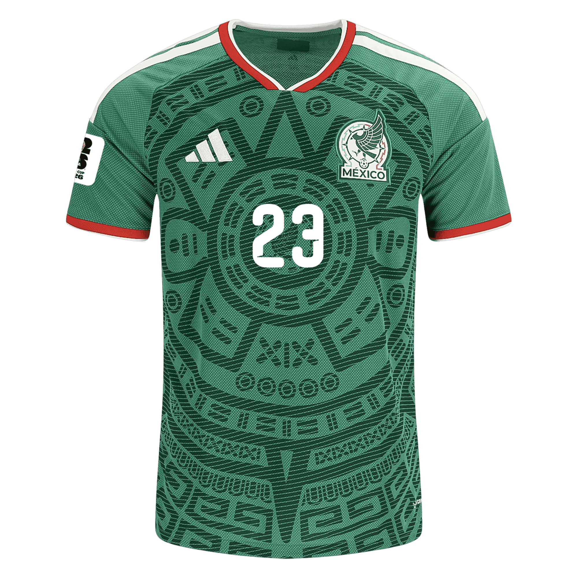 Mexico J. GALLARDO #23 Home World Cup 2026 Jersey Green Men's
