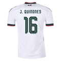 Mexico J. QUINONES #16 Away World Cup 2026 Jersey White Men's