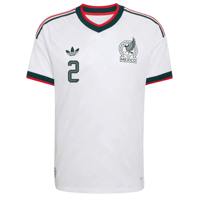 Mexico J. SANCHEZ #2 Away World Cup 2026 Jersey White Men's