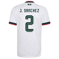 Mexico J. SANCHEZ #2 Away World Cup 2026 Jersey White Men's
