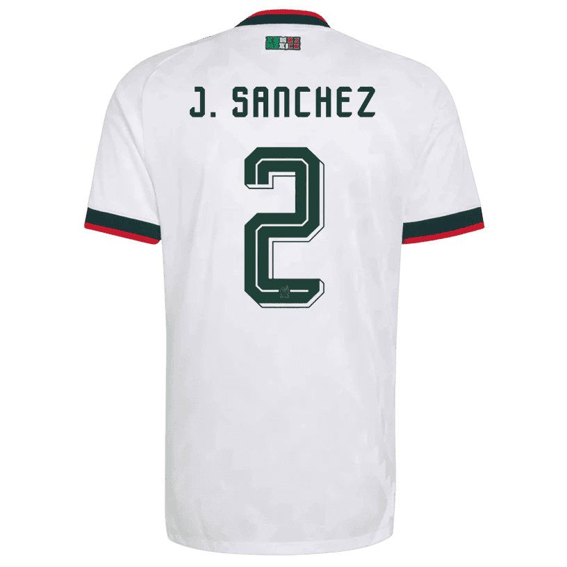 Mexico J. SANCHEZ #2 Away World Cup 2026 Jersey White Men's
