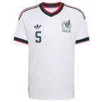 Mexico J. VASQUEZ #5 Away World Cup 2026 Jersey White Men's
