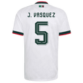 Mexico J. VASQUEZ #5 Away World Cup 2026 Jersey White Men's