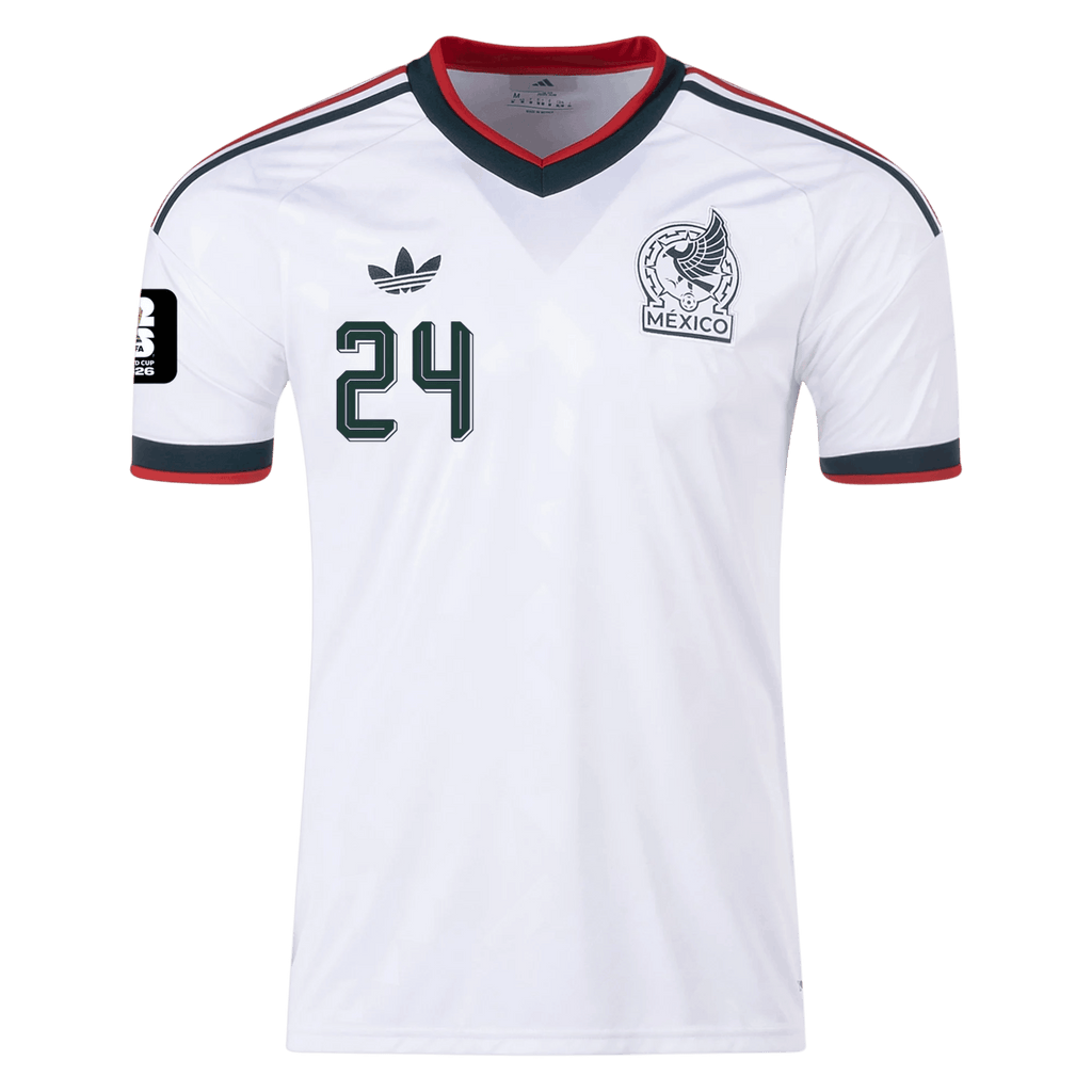 Mexico L. CHAVEZ #24 Away World Cup 2026 Jersey White Men's