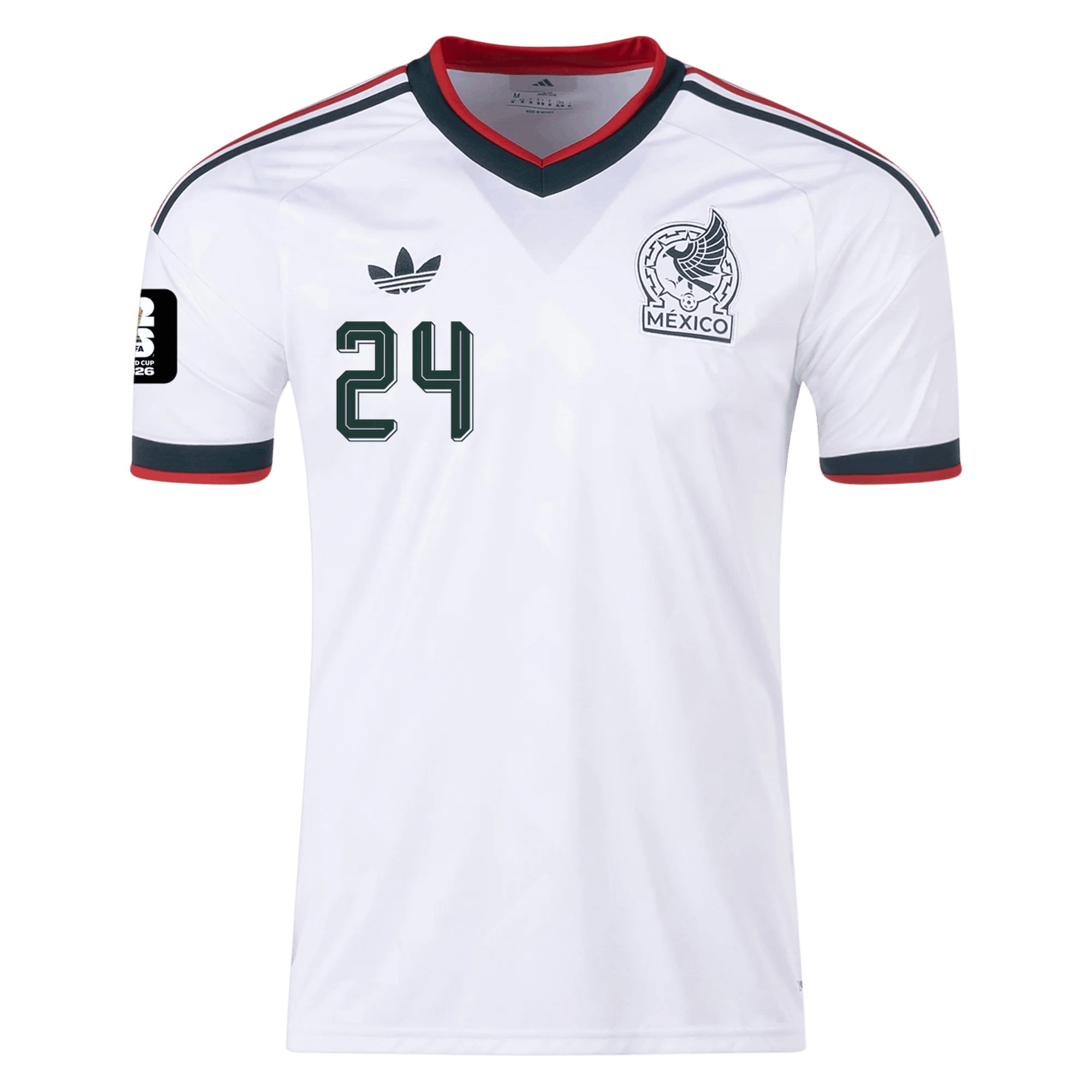 Mexico L. CHAVEZ #24 Away World Cup 2026 Jersey White Men's