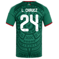 Mexico L. CHAVEZ #24 Home World Cup 2026 Jersey Green Men's