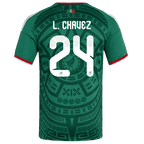 Mexico L. CHAVEZ #24 Home World Cup 2026 Jersey Green Men's