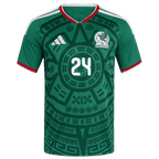 Mexico L. CHAVEZ #24 Home World Cup 2026 Jersey Green Men's