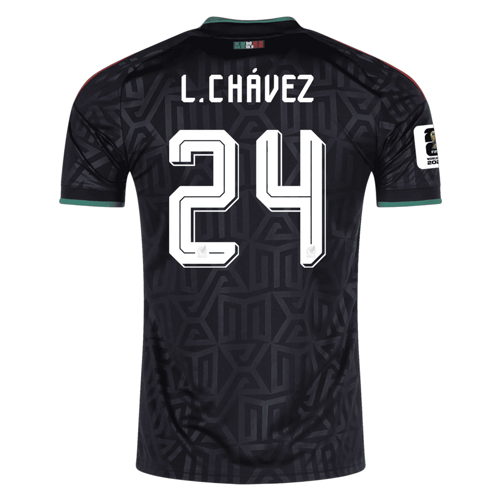 Mexico L. CHAVEZ #24 Third World Cup 2026 Jersey Black Men's